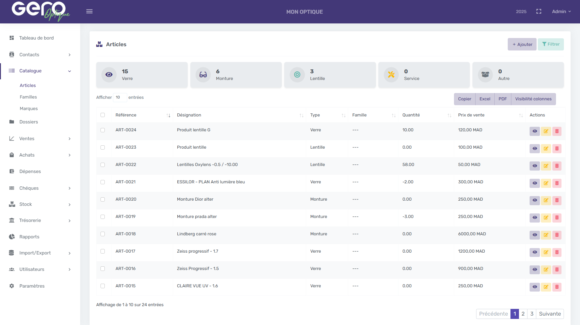 Optique Version screenshot 2